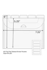 THE ORGANIZED OPTION THE ORGANIZED OPTION 5x7 FLIP FLAP TABBED DIVIDER POCKETS 10/PK