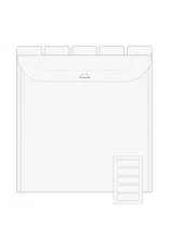 THE ORGANIZED OPTION THE ORGANIZED OPTION 12x12 FLIP FLAP TABBED DIVIDER POCKETS 10/PK