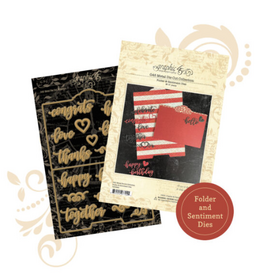 GRAPHIC 45 GRAPHIC 45 FOLDER & SENTIMENT DIE SET