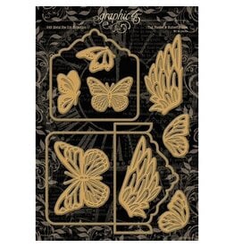 GRAPHIC 45 GRAPHIC 45 TAG, POCKET & BUTTERFLY DIE SET