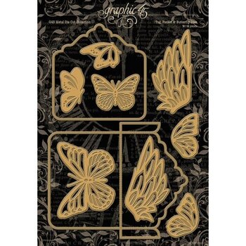 GRAPHIC 45 GRAPHIC 45 TAG, POCKET & BUTTERFLY DIE SET