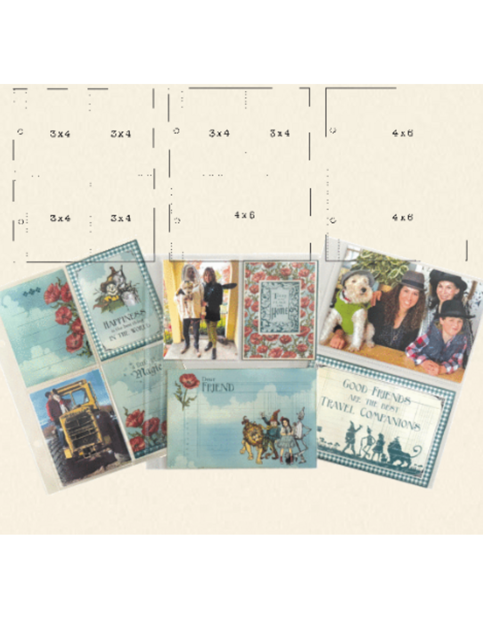 GRAPHIC 45 GRAPHIC 45 MULTI PACK BINDER ALBUM POCKET PAGE REFILLS 6x8