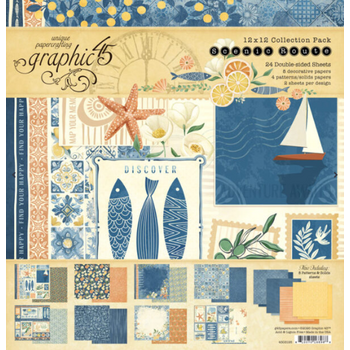 GRAPHIC 45 GRAPHIC 45 SCENIC ROUTE 12x12 COLLECTION PACK