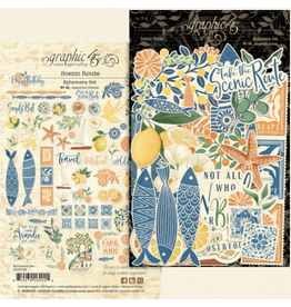 GRAPHIC 45 GRAPHIC 45 SCENIC ROUTE EPHEMERA SET