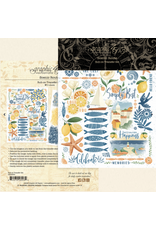 GRAPHIC 45 GRAPHIC 45 SCENIC ROUTE RUB-ON TRANSFER SET