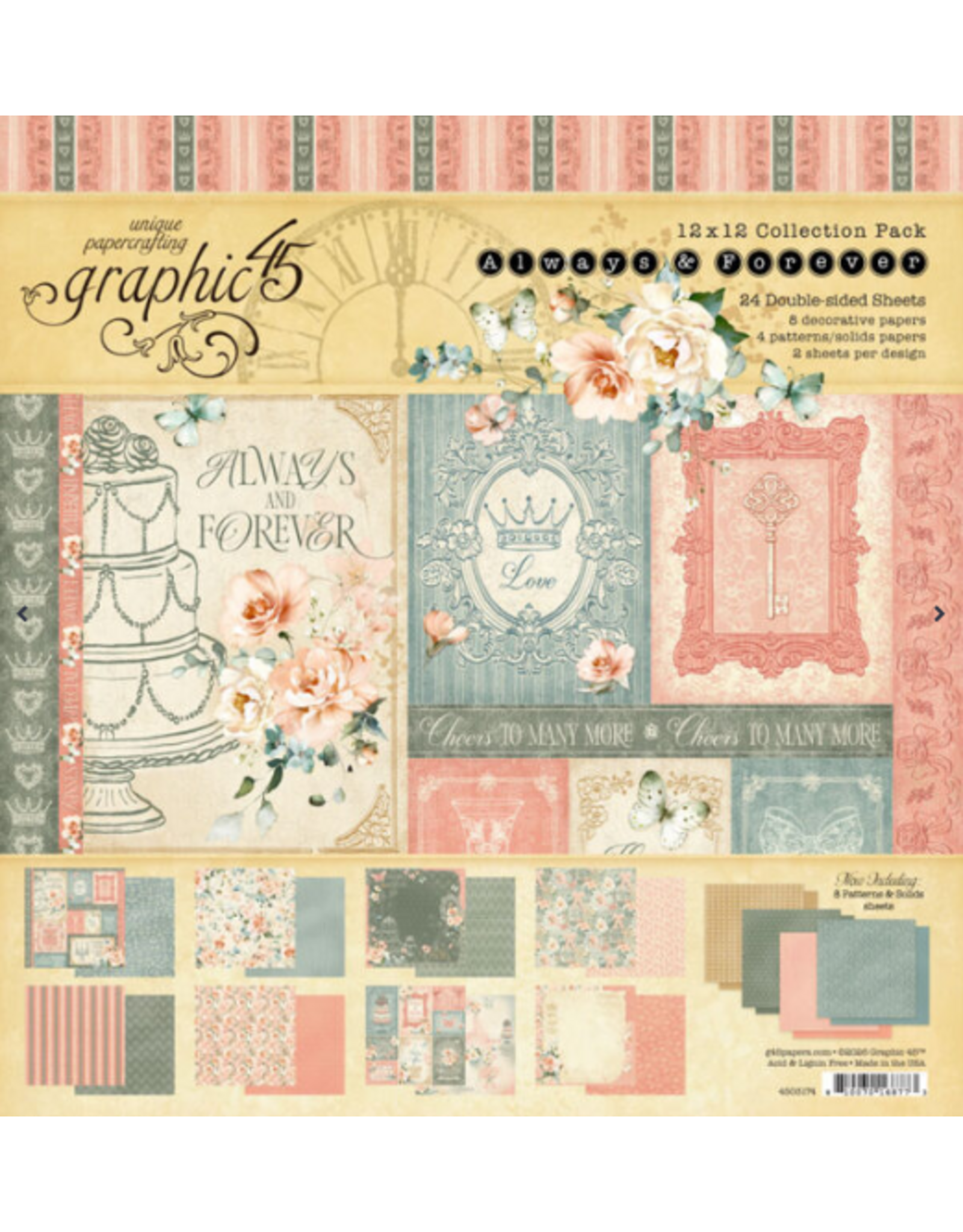 GRAPHIC 45 GRAPHIC 45 ALWAYS & FOREVER 12x12 COLLECTION PACK