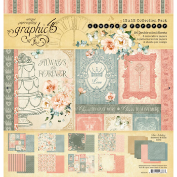 GRAPHIC 45 GRAPHIC 45 ALWAYS & FOREVER 12x12 COLLECTION PACK