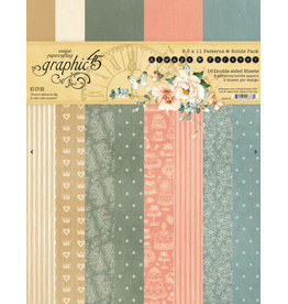 GRAPHIC 45 GRAPHIC 45 ALWAYS & FOREVER PATTERNS & SOLIDS 8.5x11 COLLECTION PACK
