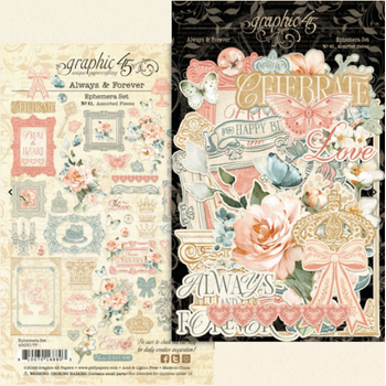 GRAPHIC 45 GRAPHIC 45 ALWAYS & FOREVER EPHEMERA SET