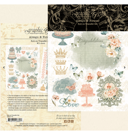 GRAPHIC 45 GRAPHIC 45 ALWAYS & FOREVER RUB-ON TRANSFER SET