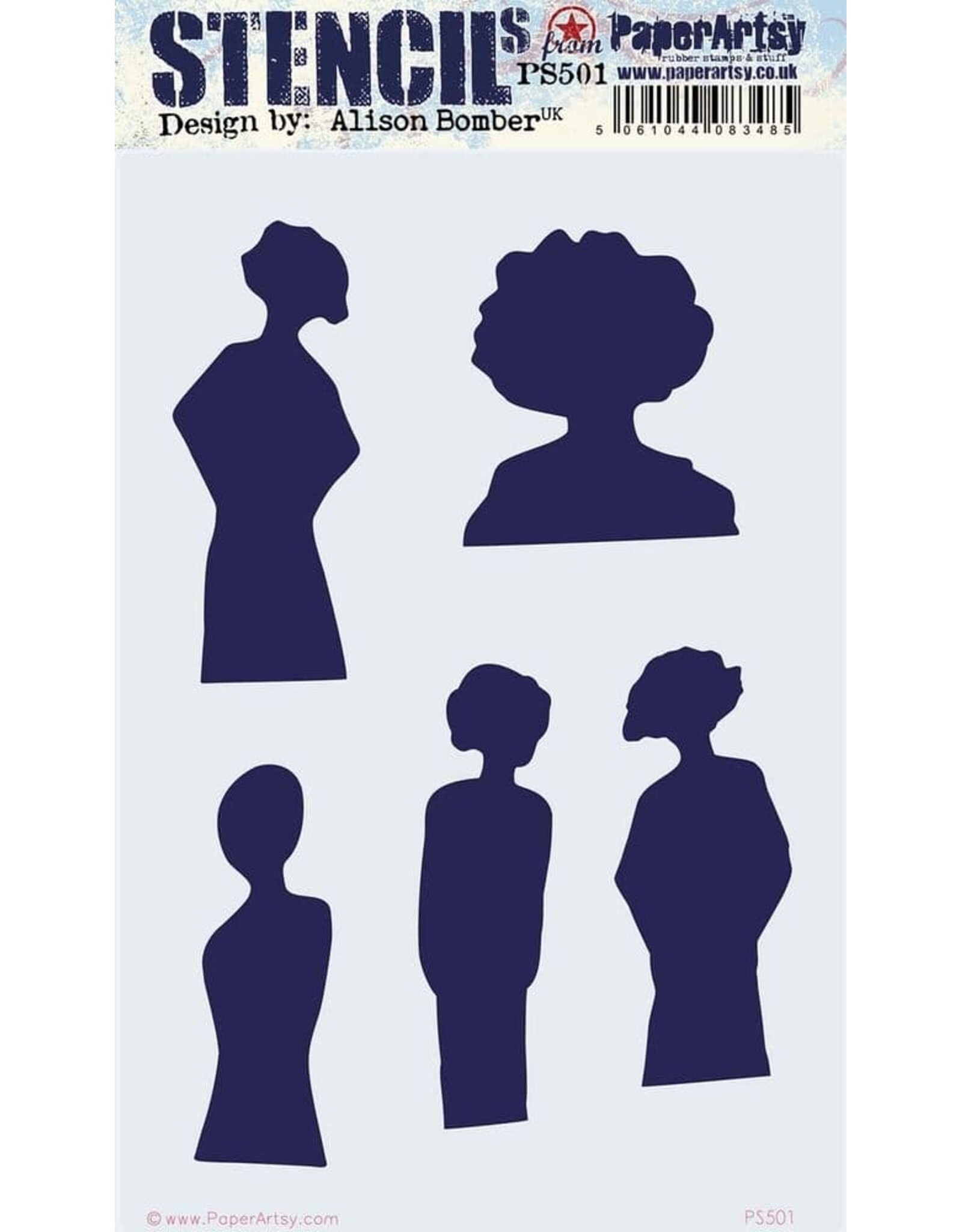 PAPER ARTSY PAPER ARTSY ALISON BOMBER PS501 STENCIL