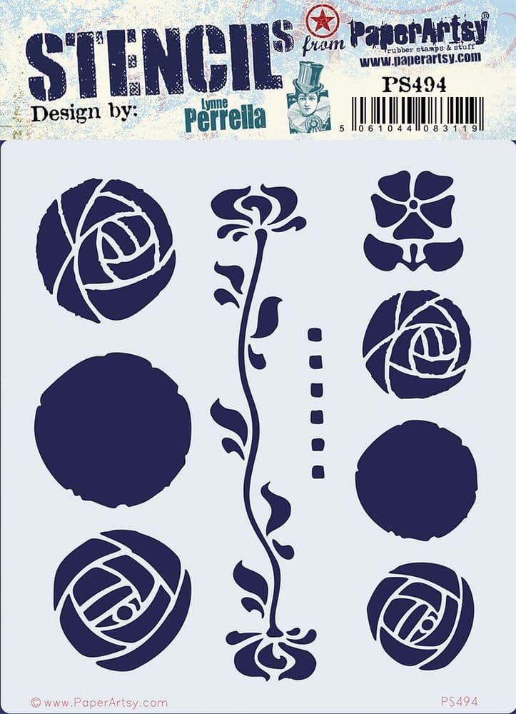 PAPER ARTSY PAPER ARTSY LYNNE PERRELLA PS494 STENCIL