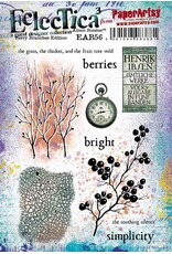 PAPER ARTSY PAPER ARTSY ECLECTICA ALISON BOMBER BERRY BRANCHES EDITION EAB56 CLING STAMP SET