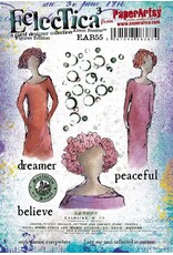 PAPER ARTSY PAPER ARTSY ECLECTICA ALISON BOMBER FIGURES EDITION EAB55 CLING STAMP SET