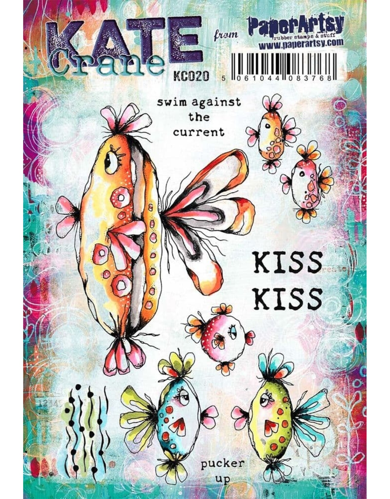 PAPER ARTSY PAPER ARTSY KATE CRANE KC020 CLING STAMP SET