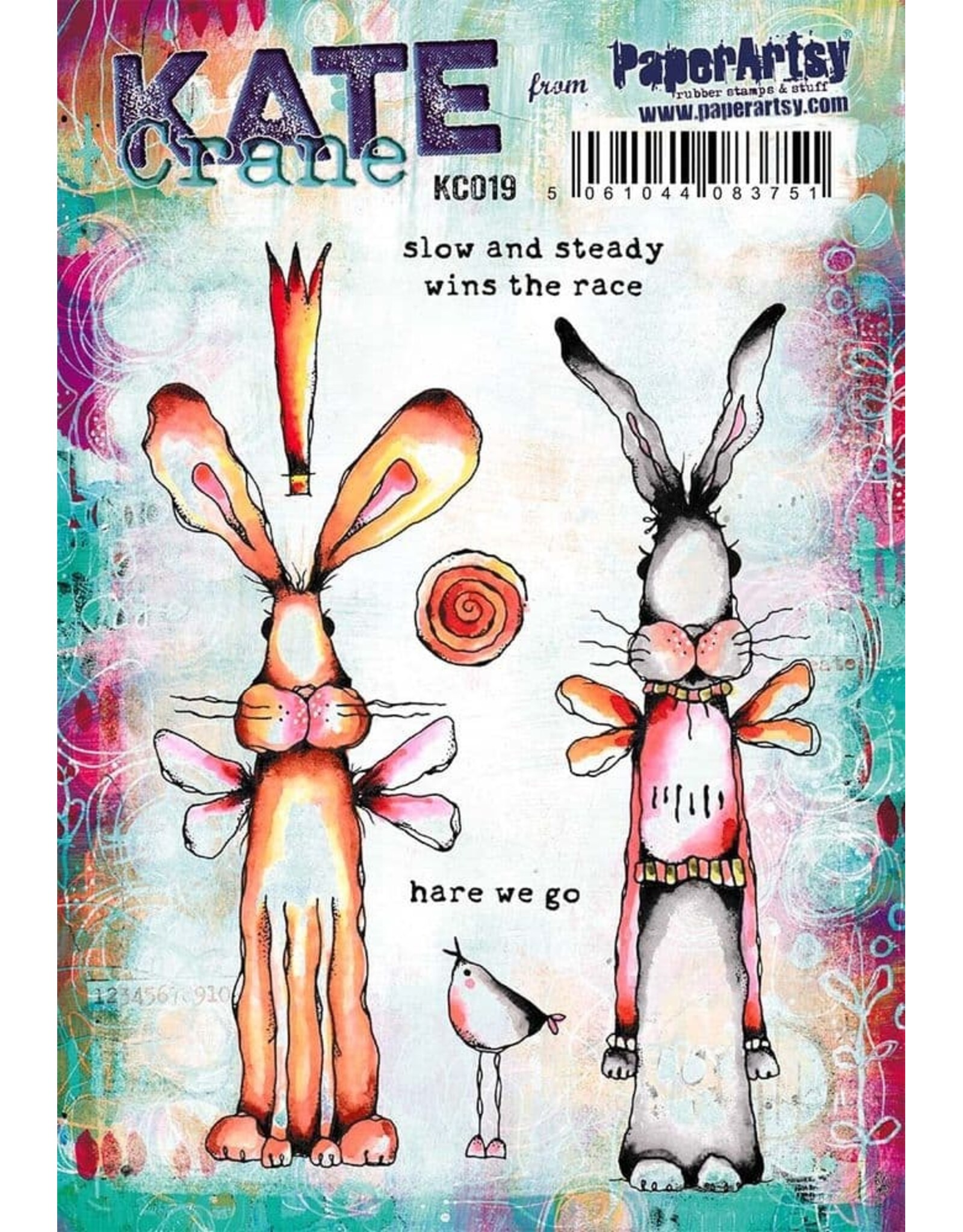 PAPER ARTSY PAPER ARTSY KATE CRANE KC019 CLING STAMP SET