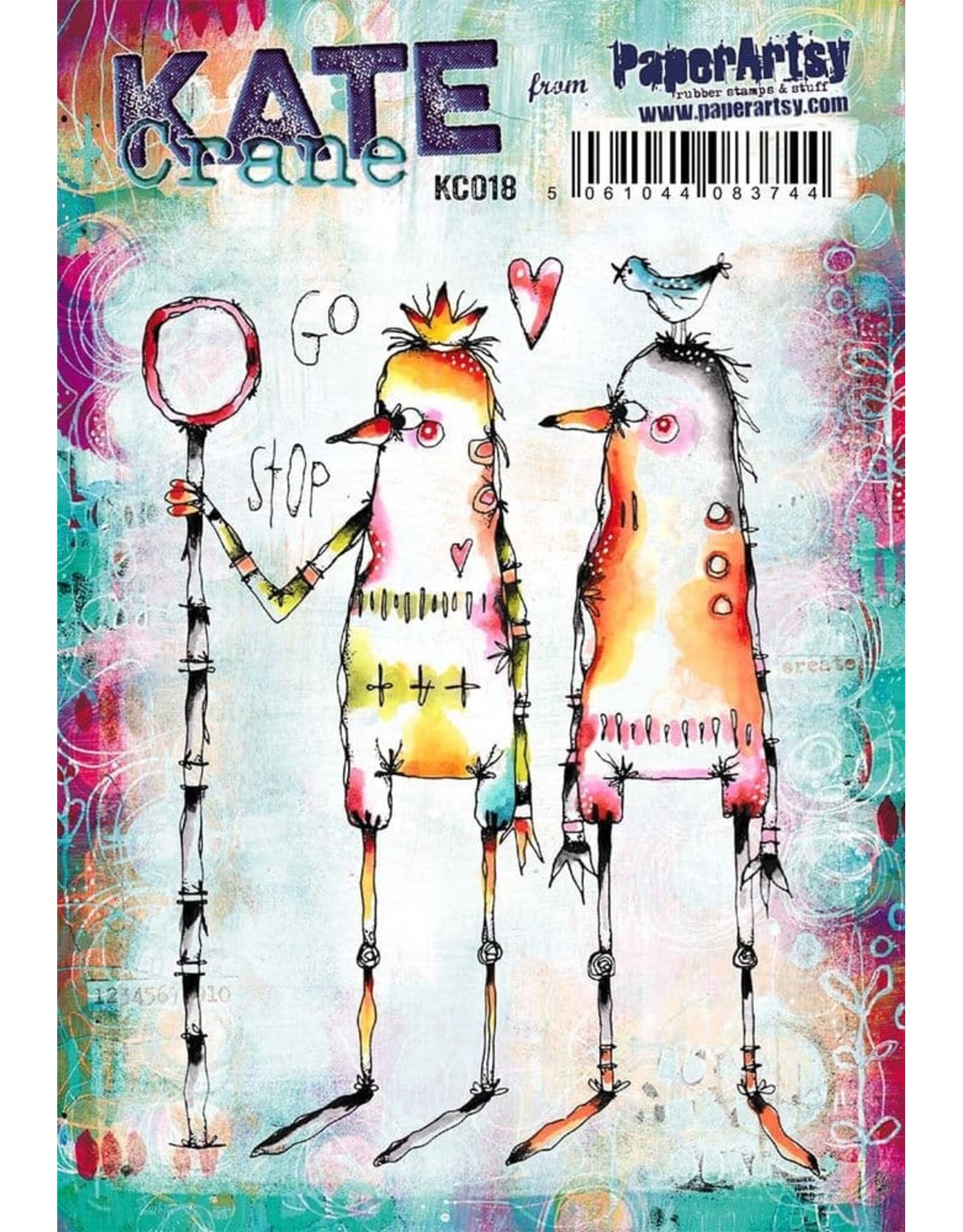 PAPER ARTSY PAPER ARTSY KATE CRANE KC018 CLING STAMP SET