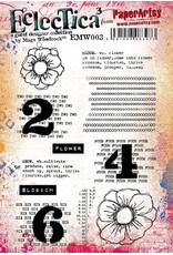 PAPER ARTSY PAPER ARTSY ECLECTICA MAGS WOODCOCK EMW003 CLING STAMP SET