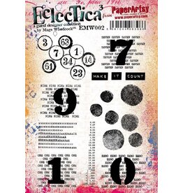PAPER ARTSY PAPER ARTSY ECLECTICA MAGS WOODCOCK EMW002 CLING STAMP SET