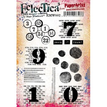 PAPER ARTSY PAPER ARTSY ECLECTICA MAGS WOODCOCK EMW002 CLING STAMP SET