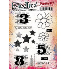 PAPER ARTSY PAPER ARTSY ECLECTICA MAGS WOODCOCK EMW001 CLING STAMP SET