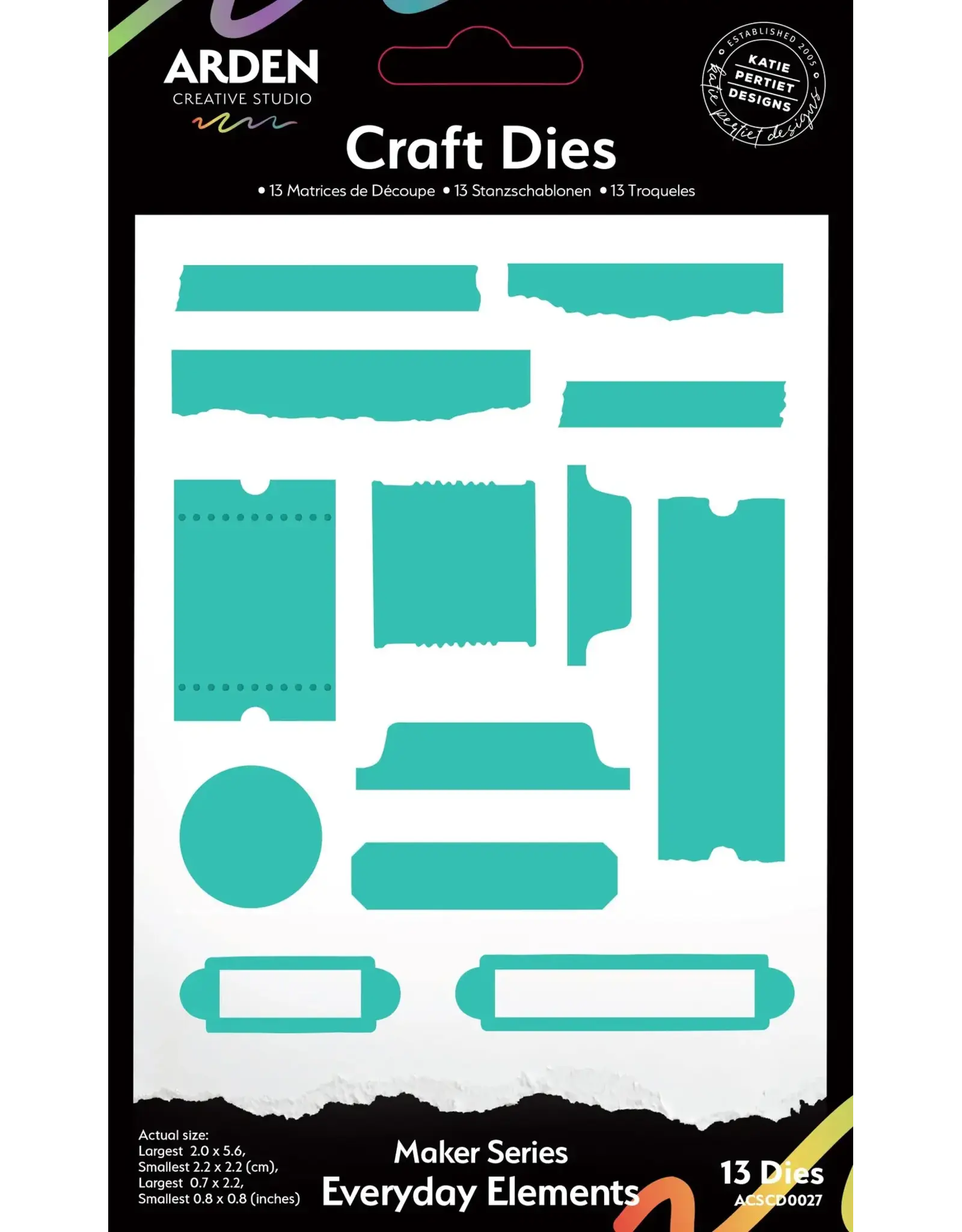 ARDEN CREATIVE STUDIO ARDEN CREATIVE STUDIO MAKER SERIES EVERYDAY ELEMENTS DIE SET