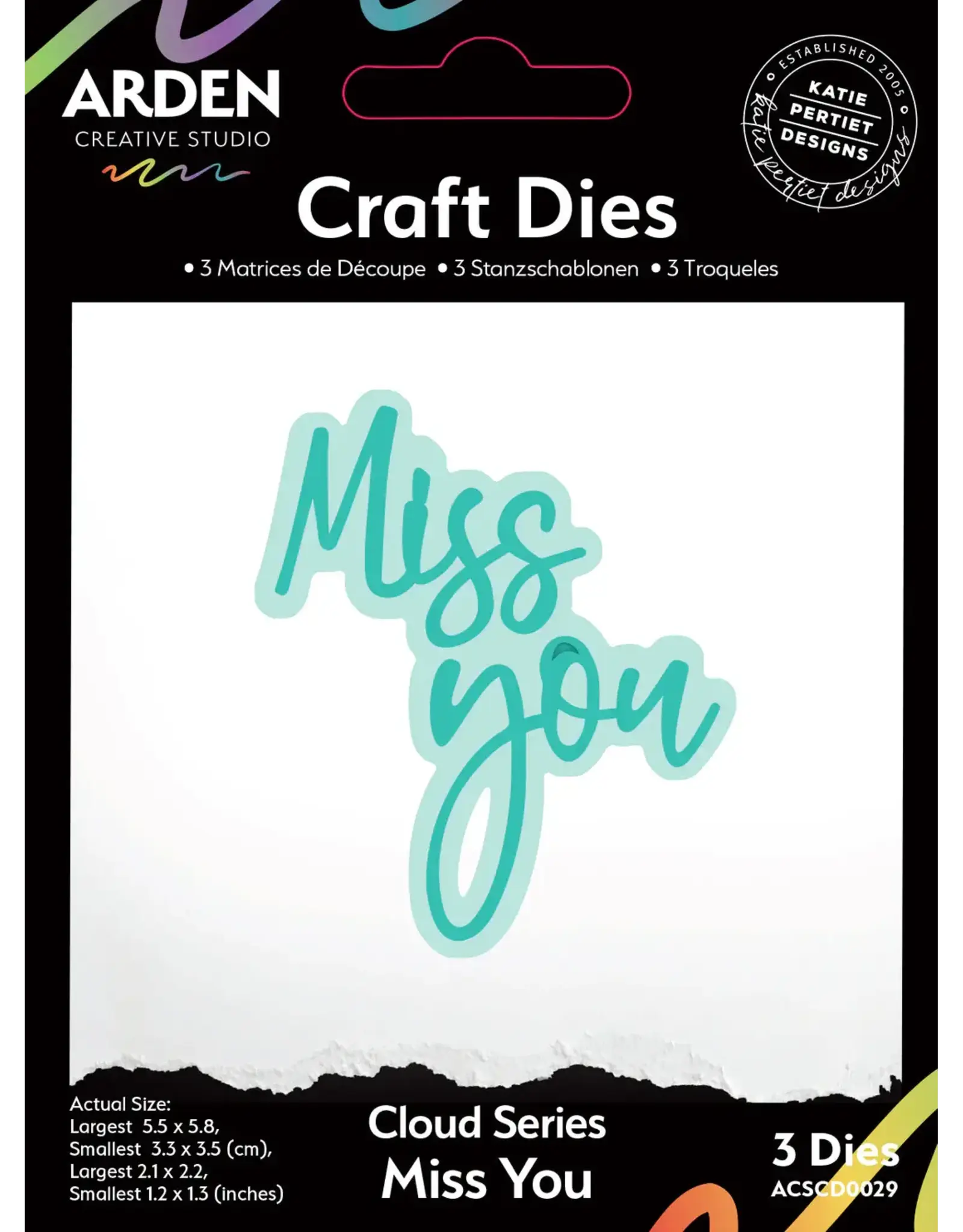 ARDEN CREATIVE STUDIO ARDEN CREATIVE STUDIO CLOUD SERIES MISS YOU DIE SET