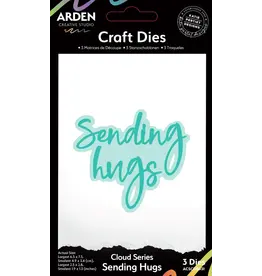 ARDEN CREATIVE STUDIO ARDEN CREATIVE STUDIO CLOUD SERIES SENDING HUGS DIE SET