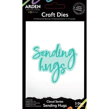 ARDEN CREATIVE STUDIO ARDEN CREATIVE STUDIO CLOUD SERIES SENDING HUGS DIE SET