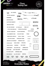 ARDEN CREATIVE STUDIO ARDEN CREATIVE STUDIO MAKER SERIES EVERYDAY NOTES 6x8 CLEAR STAMP SET