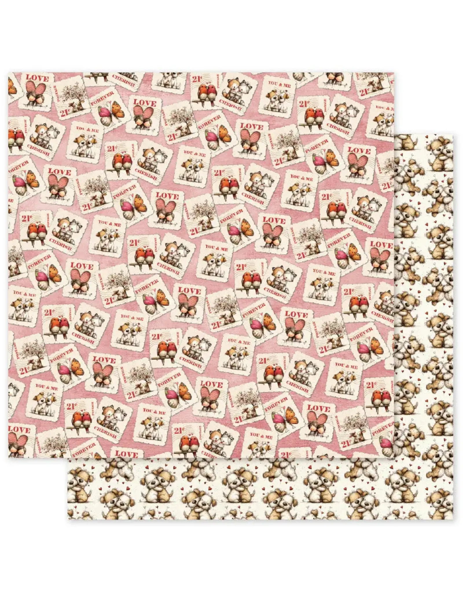 PAPER ROSE PAPER ROSE LOVE & DAYDREAMS - F 12x12 CARDSTOCK