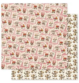 PAPER ROSE PAPER ROSE LOVE & DAYDREAMS - F 12x12 CARDSTOCK