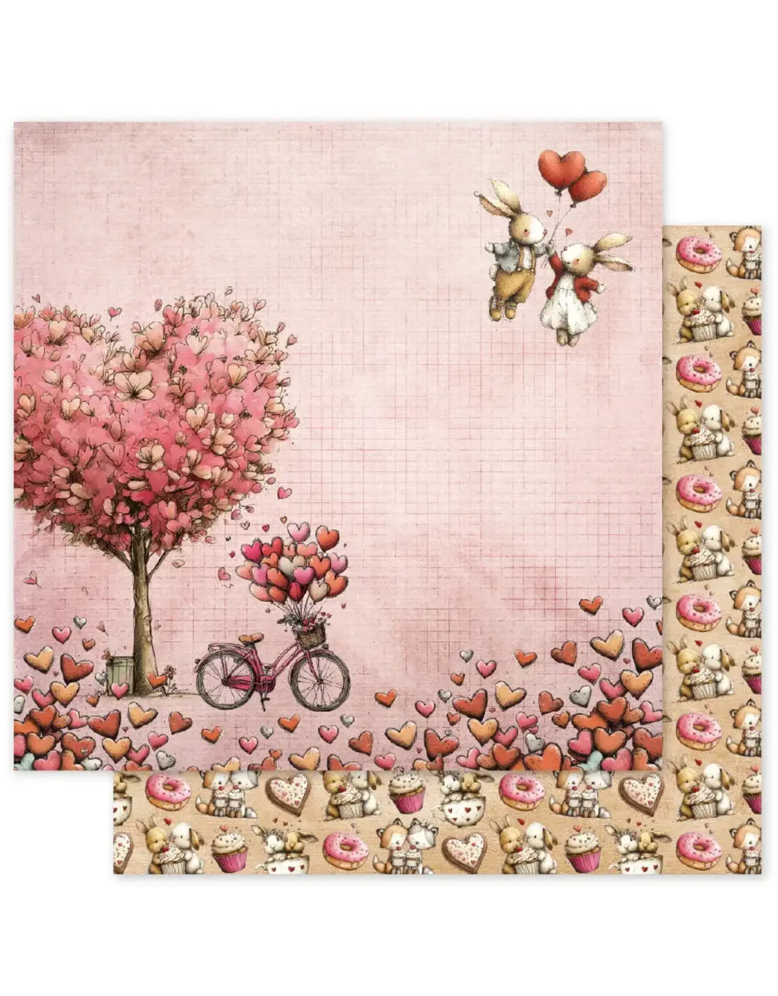 PAPER ROSE PAPER ROSE LOVE & DAYDREAMS - D 12x12 CARDSTOCK