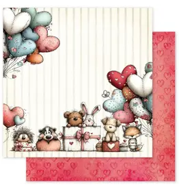 PAPER ROSE PAPER ROSE LOVE & DAYDREAMS - B 12x12 CARDSTOCK