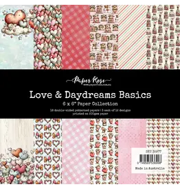 PAPER ROSE PAPER ROSE LOVE & DAYDREAMS BASICS 6x6 PAPER COLLECTION