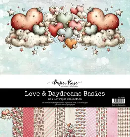 PAPER ROSE PAPER ROSE LOVE & DAYDREAMS 12x12 BASICS PAPER COLLECTION