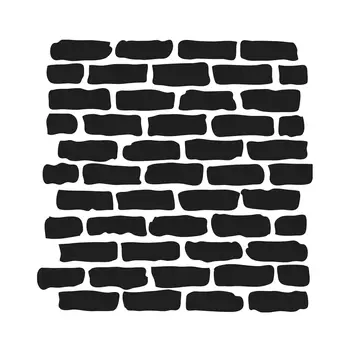 CRAFTERS WORKSHOP THE CRAFTER'S WORKSHOP BRICKS 6x6 STENCIL