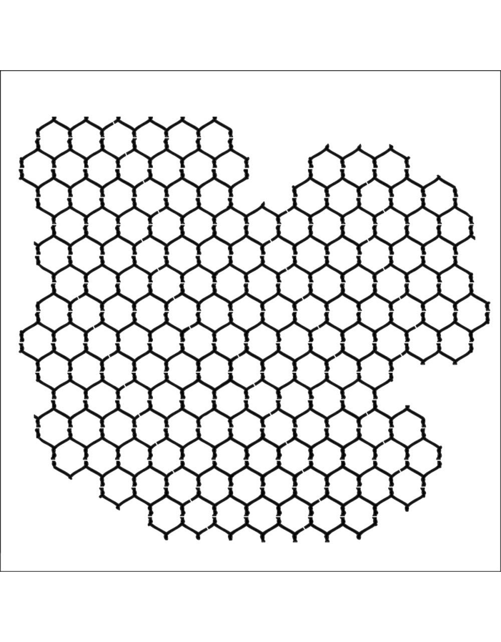 CRAFTERS WORKSHOP THE CRAFTERS WORKSHP MINI CHICKENWIRE REVERSED 6x6 STENCIL