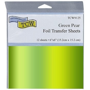 CRAFTERS WORKSHOP THE CRAFTER'S WORKSHOP GREEN PEAR 6x6 FOIL TRANSFER SHEETS 12/PK