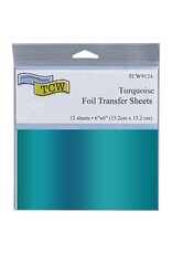 CRAFTERS WORKSHOP THE CRAFTER'S WORKSHOP TURQUOISE 6x6 FOIL TRANSFER SHEETS 12/PK