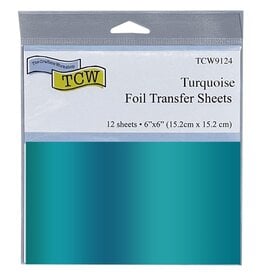 CRAFTERS WORKSHOP THE CRAFTER'S WORKSHOP TURQUOISE 6x6 FOIL TRANSFER SHEETS 12/PK