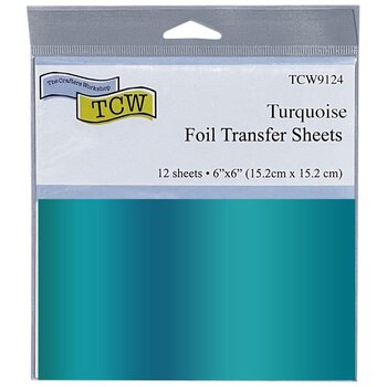 CRAFTERS WORKSHOP THE CRAFTER'S WORKSHOP TURQUOISE 6x6 FOIL TRANSFER SHEETS 12/PK