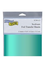 CRAFTERS WORKSHOP THE CRAFTER'S WORKSHOP SEAFOAM 6x6 FOIL TRANSFER SHEETS 12/PK