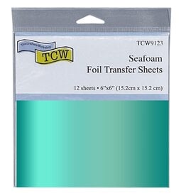 CRAFTERS WORKSHOP THE CRAFTER'S WORKSHOP SEAFOAM 6x6 FOIL TRANSFER SHEETS 12/PK