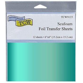 CRAFTERS WORKSHOP THE CRAFTER'S WORKSHOP SEAFOAM 6x6 FOIL TRANSFER SHEETS 12/PK