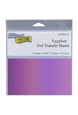 CRAFTERS WORKSHOP THE CRAFTER'S WORKSHOP EGGPLANT 6x6 FOIL TRANSFER SHEETS 12/PK