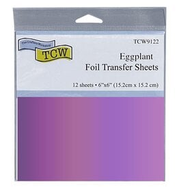 CRAFTERS WORKSHOP THE CRAFTER'S WORKSHOP EGGPLANT 6x6 FOIL TRANSFER SHEETS 12/PK