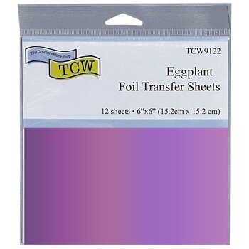 CRAFTERS WORKSHOP THE CRAFTER'S WORKSHOP EGGPLANT 6x6 FOIL TRANSFER SHEETS 12/PK