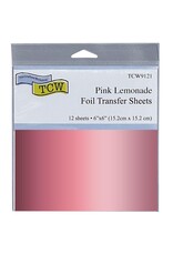 CRAFTERS WORKSHOP THE CRAFTER'S WORKSHOP PINK LEMONADE 6x6 FOIL TRANSFER SHEETS 12/PK