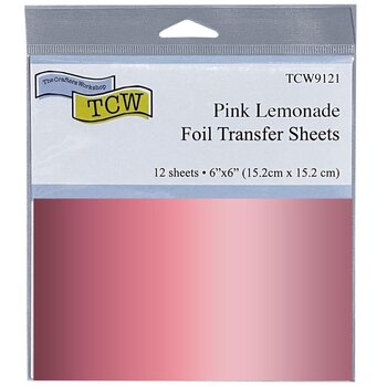 CRAFTERS WORKSHOP THE CRAFTER'S WORKSHOP PINK LEMONADE 6x6 FOIL TRANSFER SHEETS 12/PK